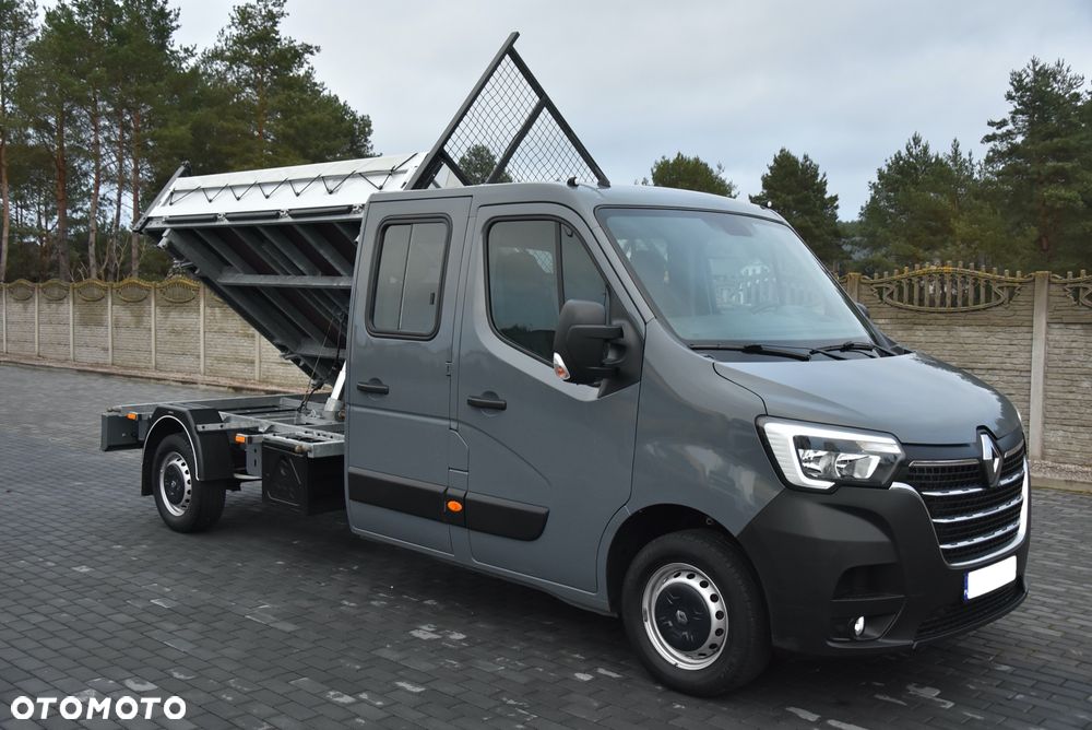 Renault MASTER 2.3 165KM DOKA DUBEL 7 OSÓB / HAK / WYWROTKA 3-STRONNA / NA PODUSZKACH / NAWIGACJA / SERWIS ASO RENAULT DO KOŃCA / SALON PL ! ! ! - 36