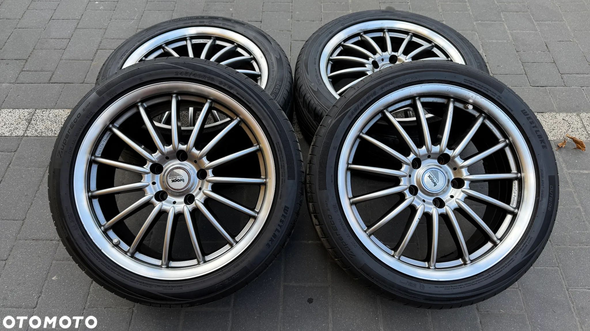 Koła aluminiowe 245/40 Brock R18 5x120 alufelgi ET37 8J Bmw 245/45 - 1