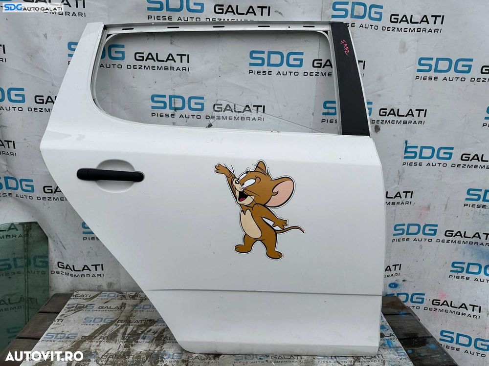 Usa Usi Portiera Portiere Dreapta Spate cu Inceput de Rugina Skoda Fabia 2 Hatchback 2007 - 2014 Culoare LF9E [X3090] - 1