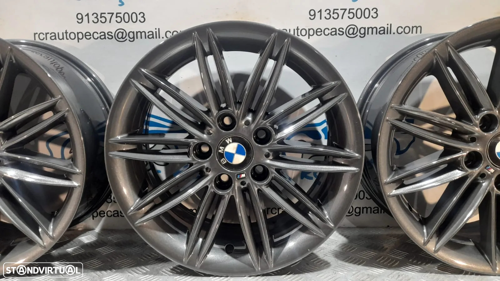 - JANTES BMW PACK M STYLE 207 207M 17 POLEGADAS 7.5J ET47 5X120 SERIE 1 E81 E82 COUPE E87 E88 CABRIO ORIGINAIS - 5