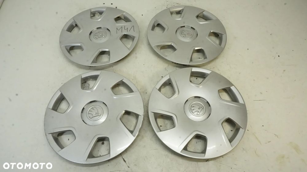 KOŁPAKI DEKLE 15 SKODA FABIA RAPID ROOMSTER OCTAVIA  ORYGINAŁ NOWY MODEL - 1