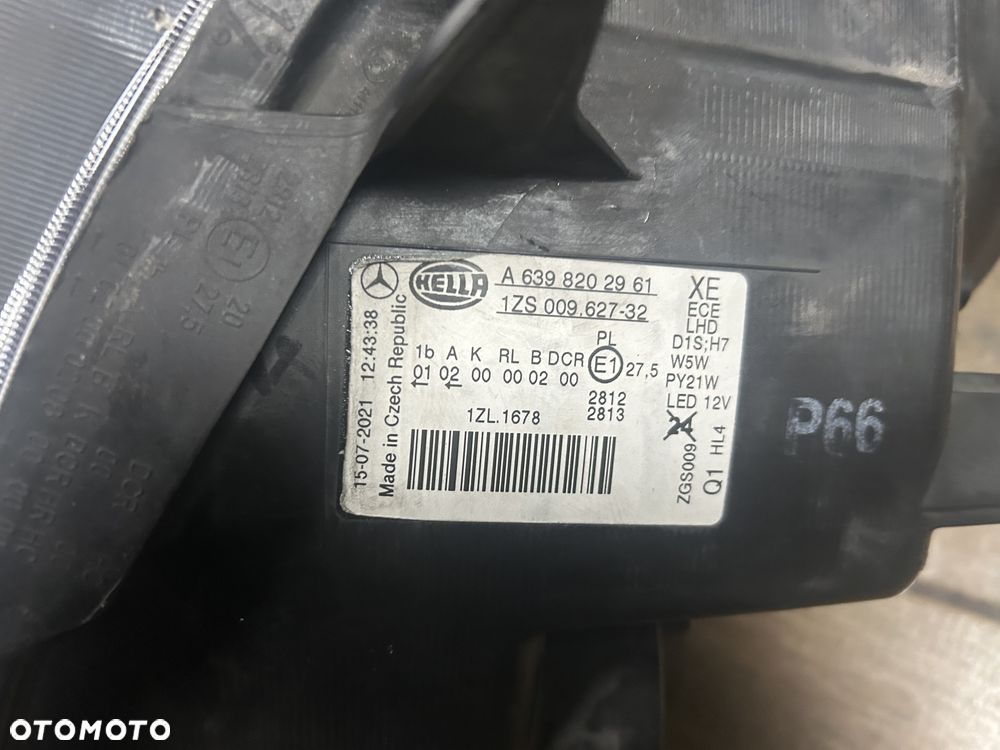 MERCEDES VITO VIANO LIFT W639 639 LAMPA XENON A6398202961 ORG - 3