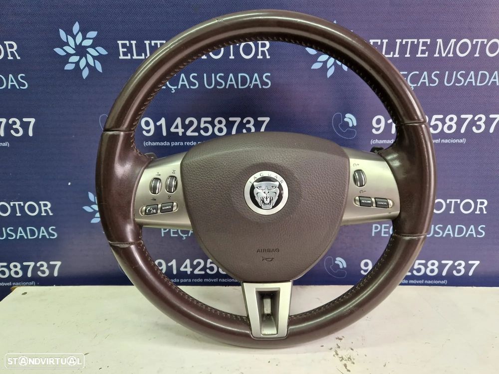 Volante usado pele com airbag JAGUAR XF X250 MULTIFUNÇÕES - 4