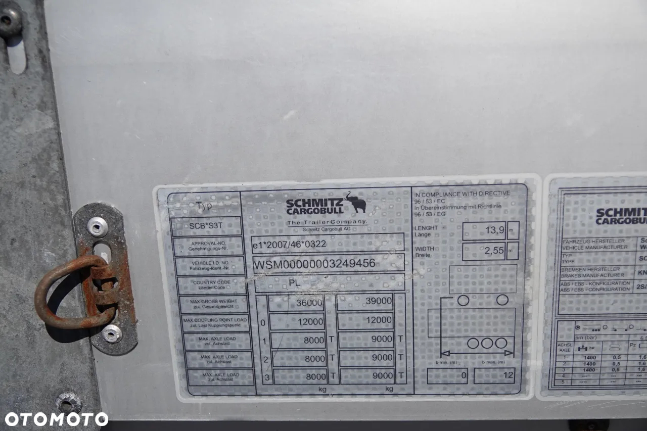 Schmitz Cargobull FIRANKA / VARIOS / 385/55 R22,5 / DACH PODNOSZONY - 25