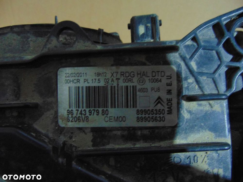 LAMPA PRAWA PRZÓD PRZEDNIA CITROEN C5 III EUROPA LIFT FL 9674397980 - 3