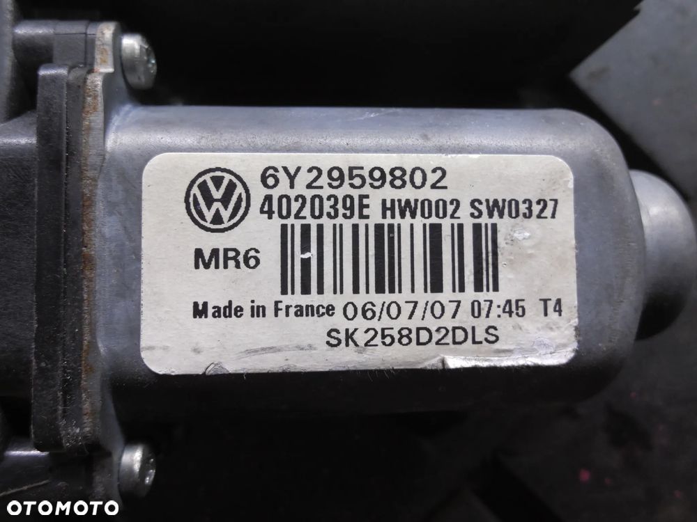 SILNICZEK SZYBY LEWY PRZÓD VW T5 POLO FABIA 6Y2959802 POSIADAM 2 SZT - 3