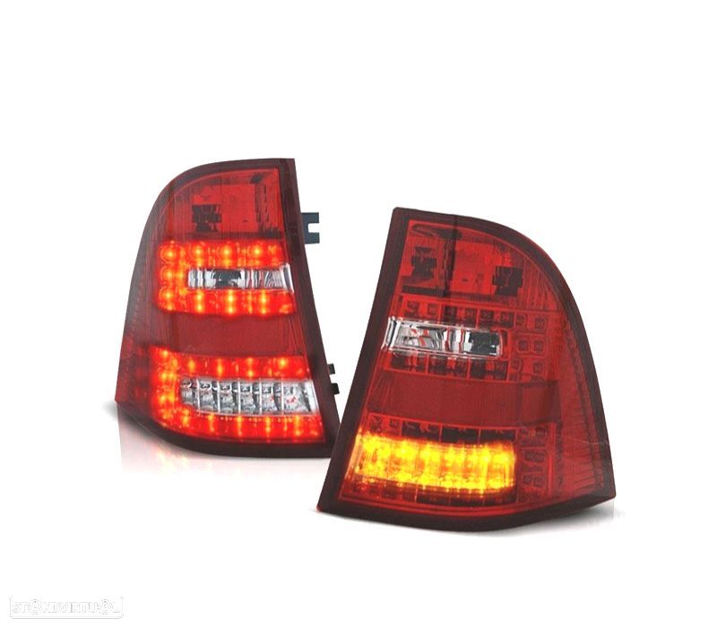 FAROLINS TRASEIROS PARA MERCEDES ML W163 98-05 LED VERMELHO - 1