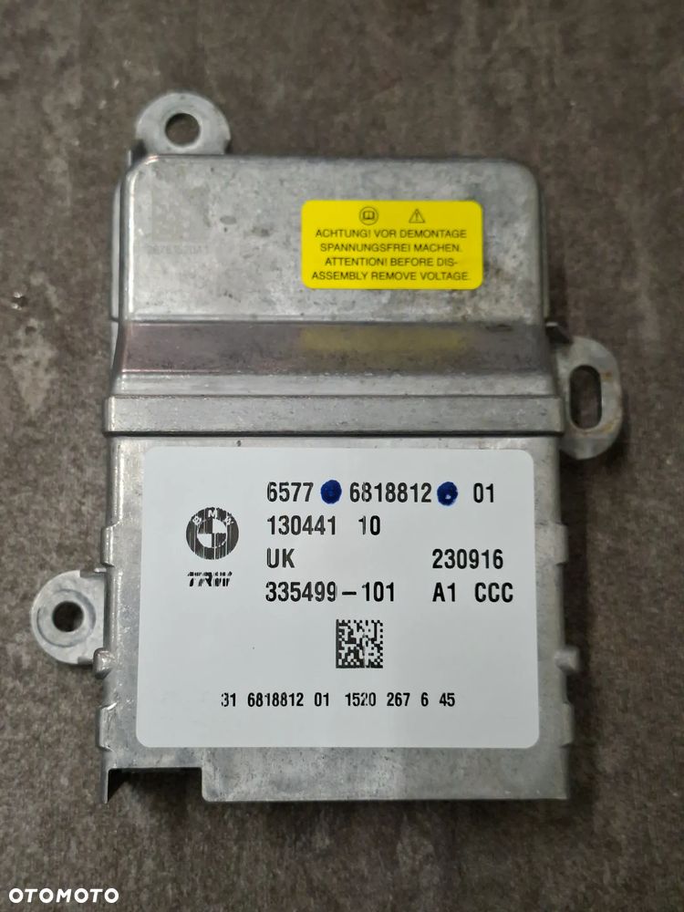 BMW F45 F48 MINI F55 F56 Sensor Sterownik AirBag 6818812 - 6