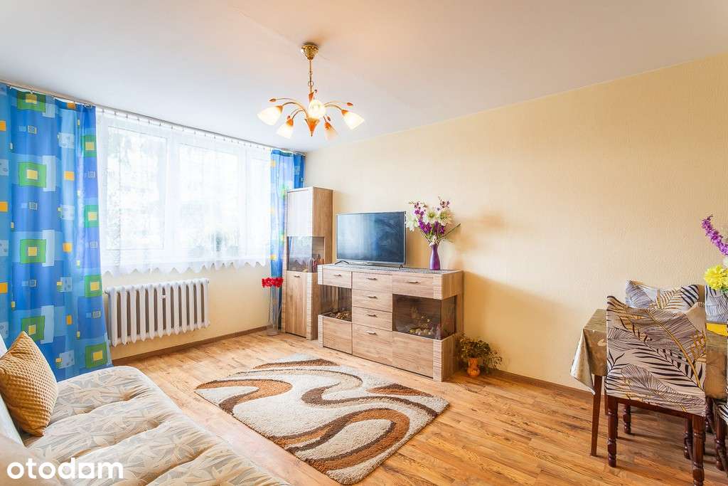 2 pokoje z loggią, parter, blisko centrum
