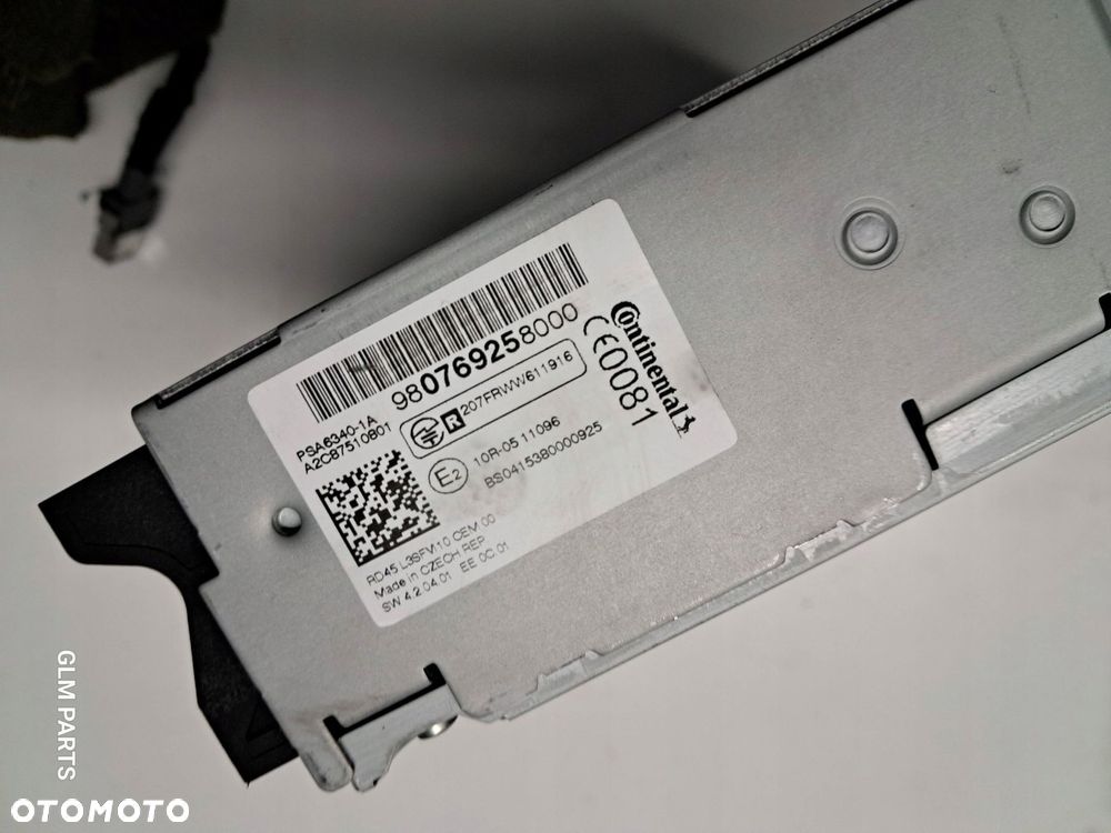 peugeot 308 ii t9 radio cd 9807692580 - 2