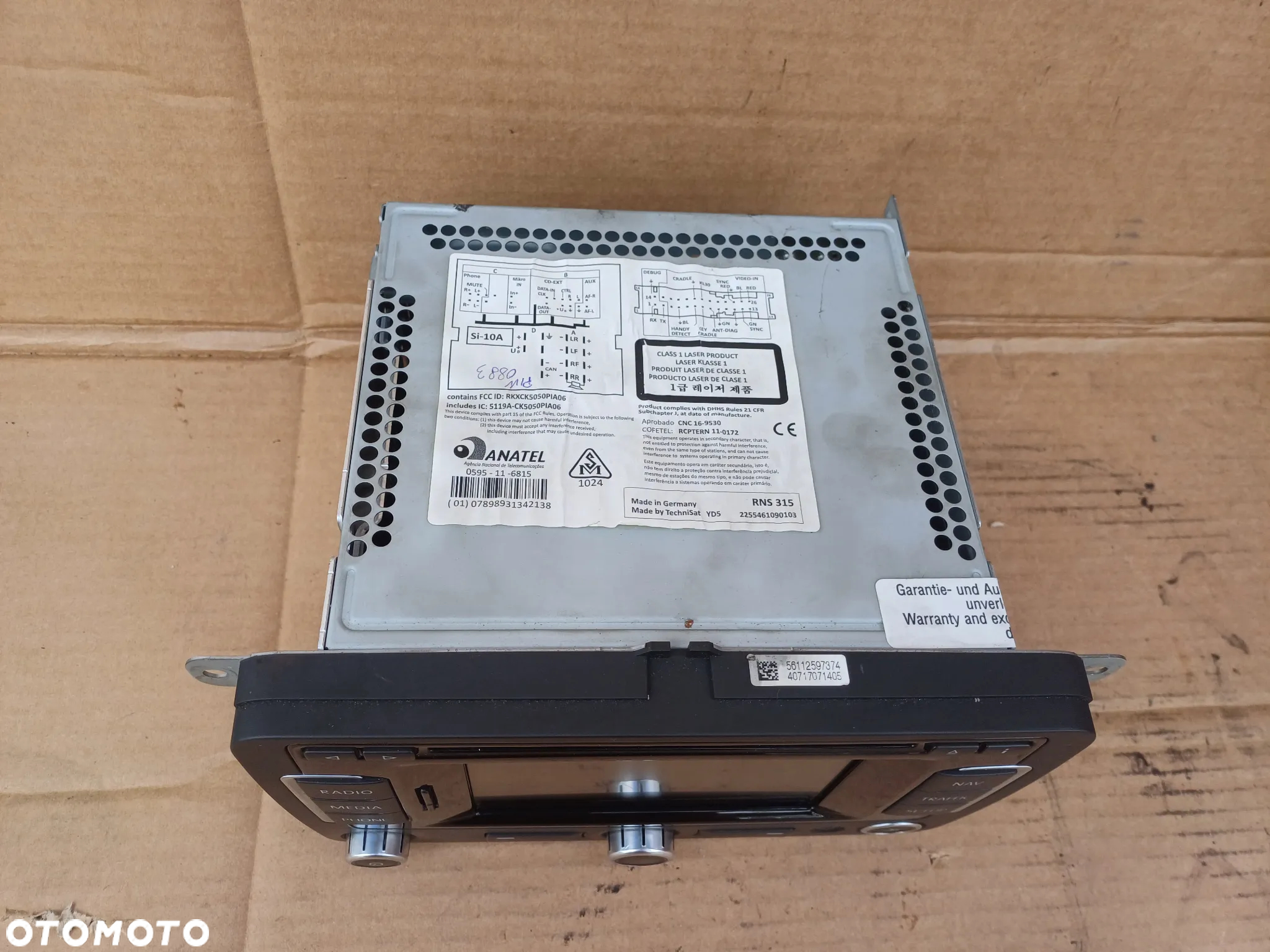 Radio Nawigacja RNS 315 EU Passat B6 B7 3C8035279S + KOD - 9