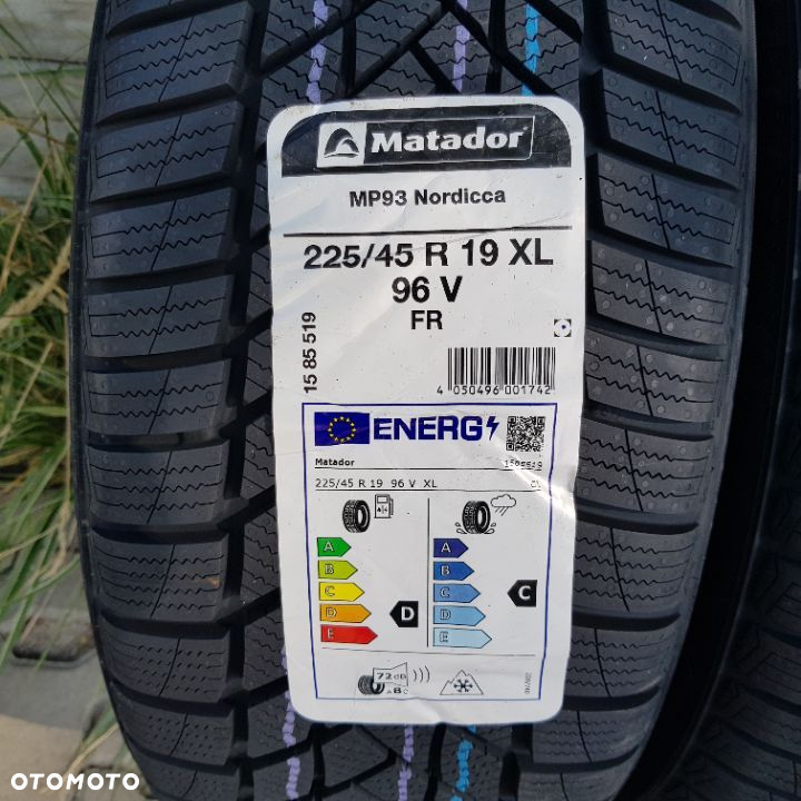 4x 225/45R19 Matador MP93 Nordicca Nowy komplet opon zimowych Poznań - 2