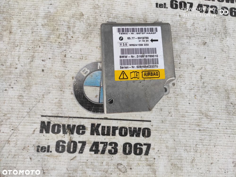 BMW E39 Modu sensor poduszek powietrznych airbag 6919789