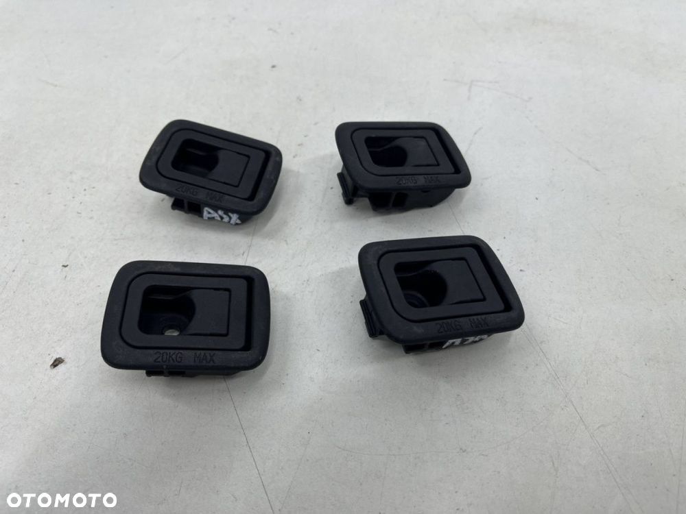 Uchwyt siatki bagażnika Mitsubishi ASX I 10-22r. mocowanie haczyk oryginalny KOMPLET 4szt.