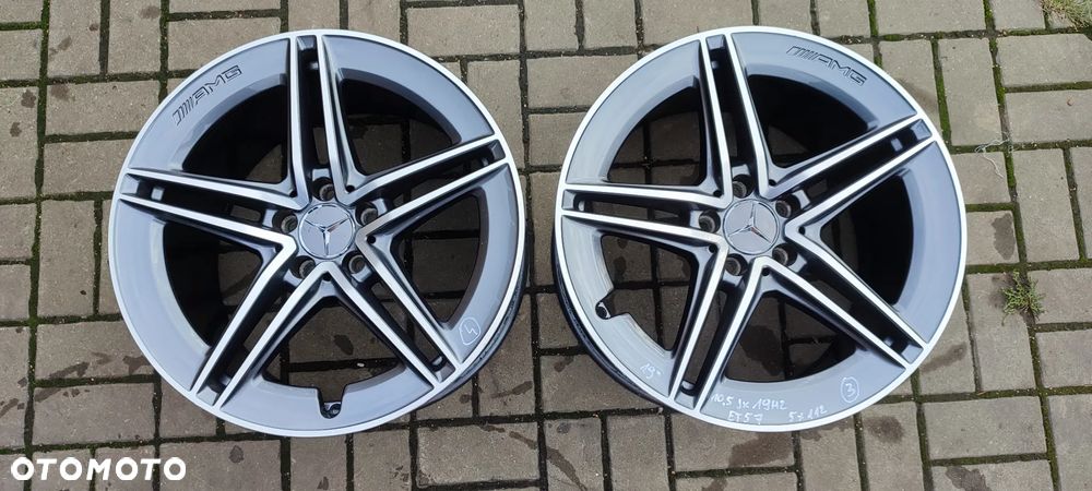 FELGI ALUMINIOWE STOPNIOWANE AMG 2x8Jx19 CALI ET25 2x10.5J x19 CALI ET57 fi 66.6 MERCEDES C E CLA CLK CLS GLK GLS VITO V KLASA KOMPLET 4 SZTUKI - 10