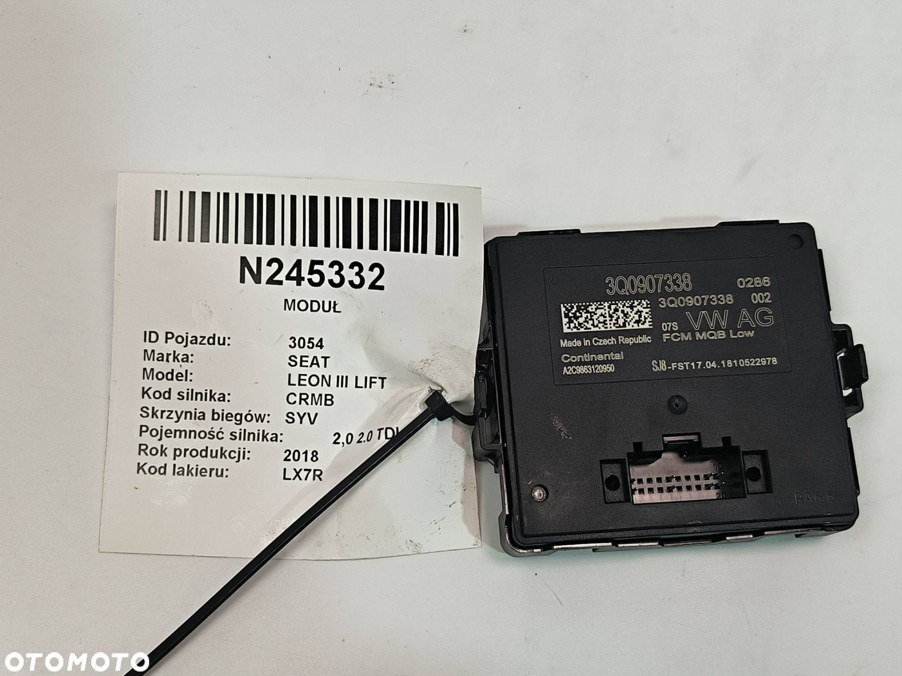 MODUŁ SEAT LEON III LIFT 3Q0907338 - 1
