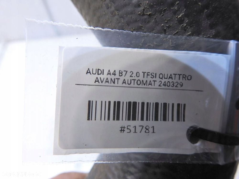 WĄŻ RURA INTERCOOLERA AUDI A4 B7 2.0 TFSI - 4