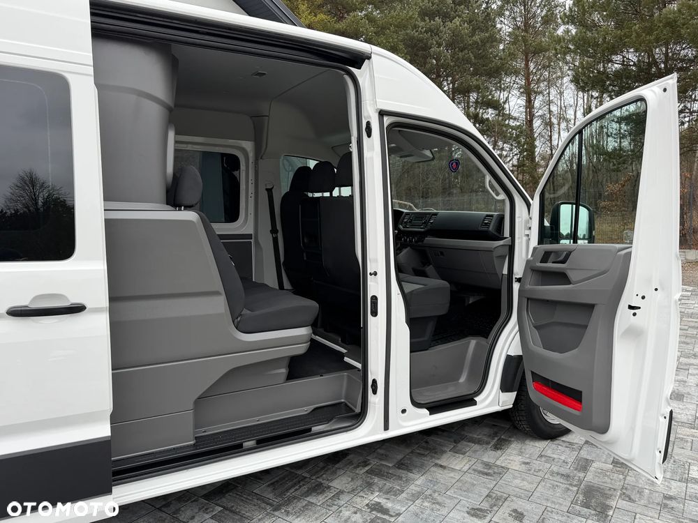 Volkswagen Crafter Brygadowy 7 osób / L4H2 / Oryginalna zabudowa VW / 2.0 TDI 140km / EURO6 / Najbogatsza wersja / FULL LED / Automatyczna skrzynia biegów / FV 23% - 27