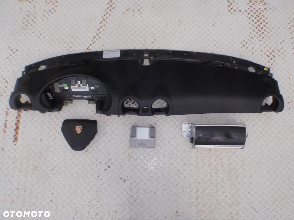 PORSCHE CAYMAN BOXSTER 987 DESKA KONSOLA KOKPIT PULPIT PÓŁKA PARAPET PODUSZKI AIRBAG PAS PASY Raz2 - 2