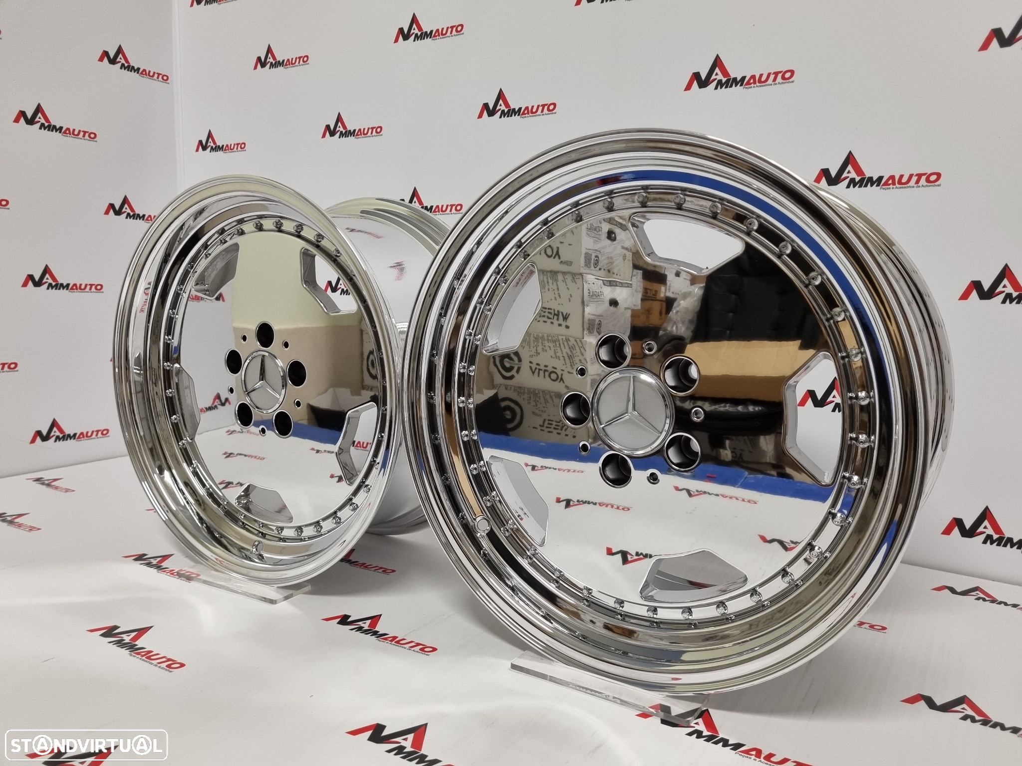 Jantes Look Mercedes Monoblock Performa25 Cromadas 17 - 2