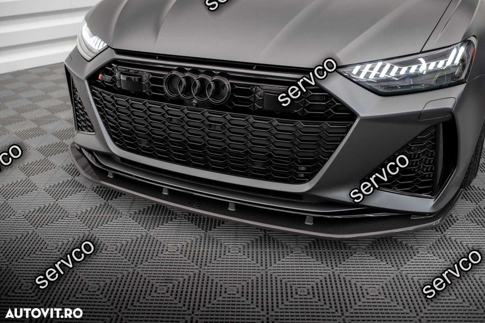 Prelungire bara fata Audi RS6 C8 RS7 C8 2019- v14 Maxton Design Carbon - 3