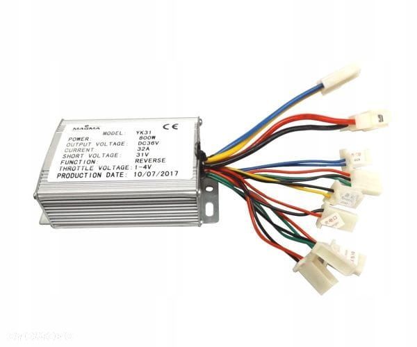 Sterownik do silnika szczotkowego Magma 36V 800W YK31 z biegiem wstecznym - 1