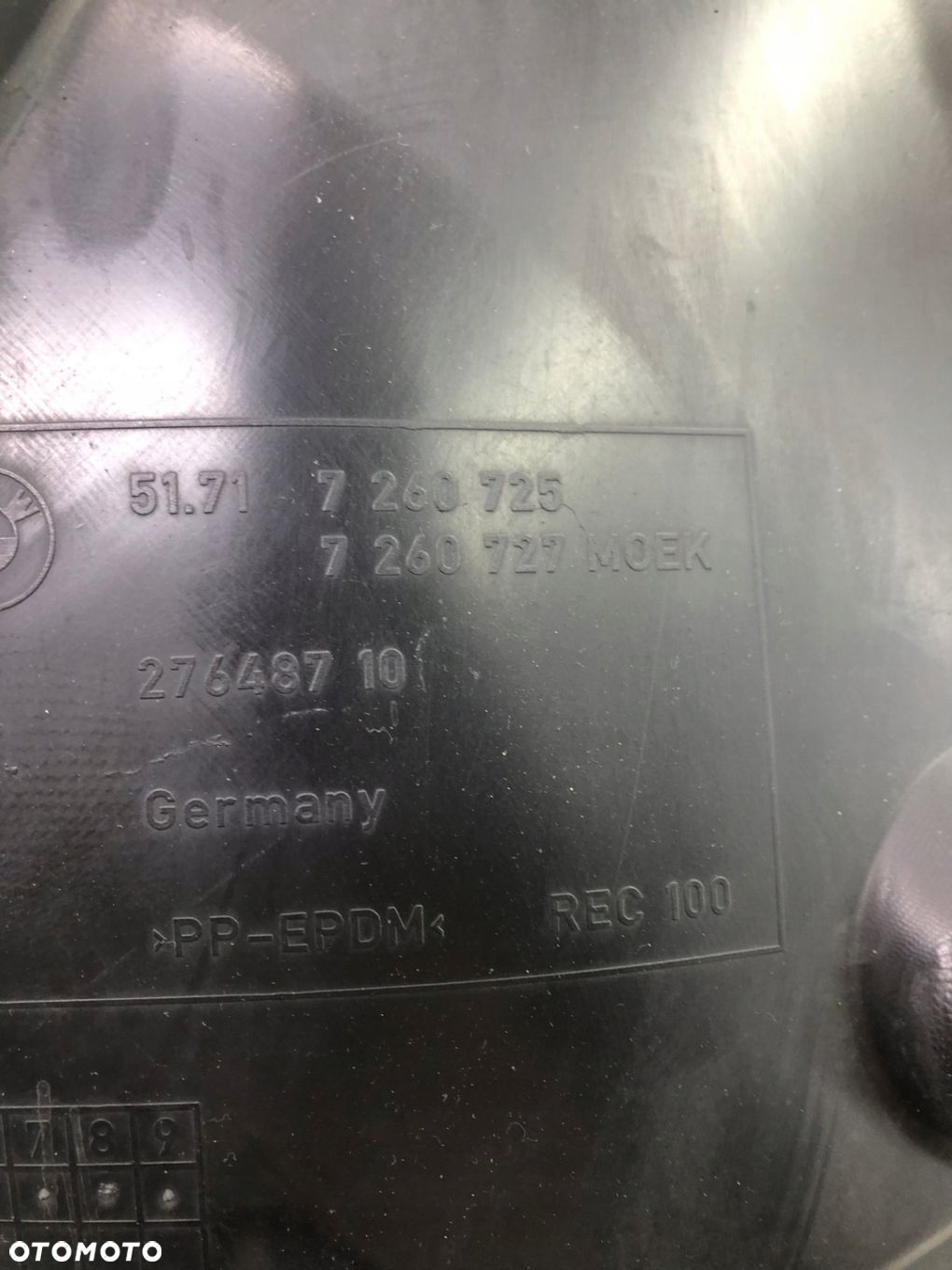 BMW F30 F31 NADKOLE LEWE PRZÓD 7260725 - 7
