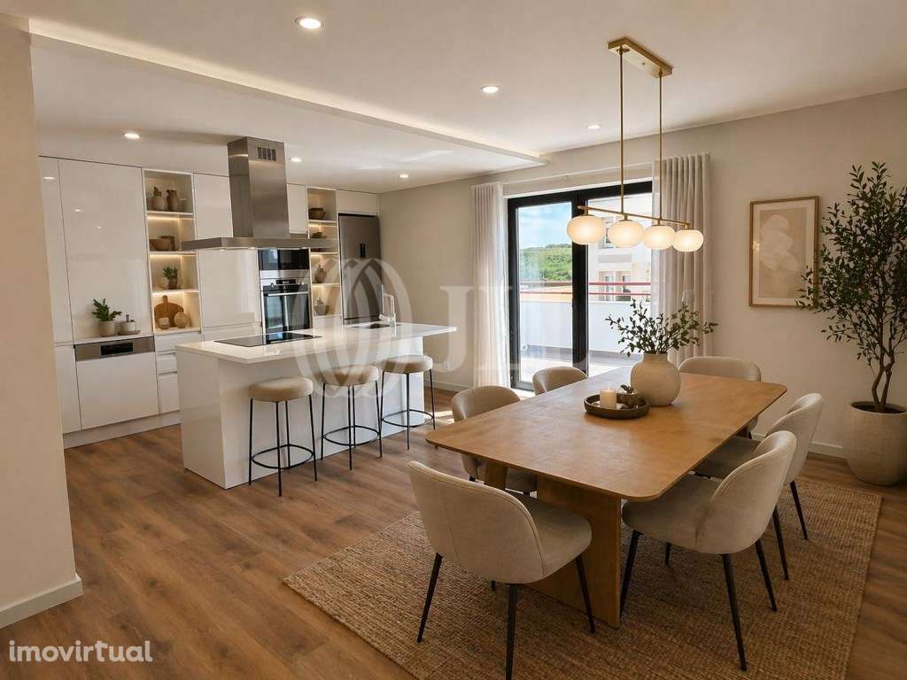 Apartamento T3, com terraço e vista rio, em Oeiras - Grande imagem: 4/31