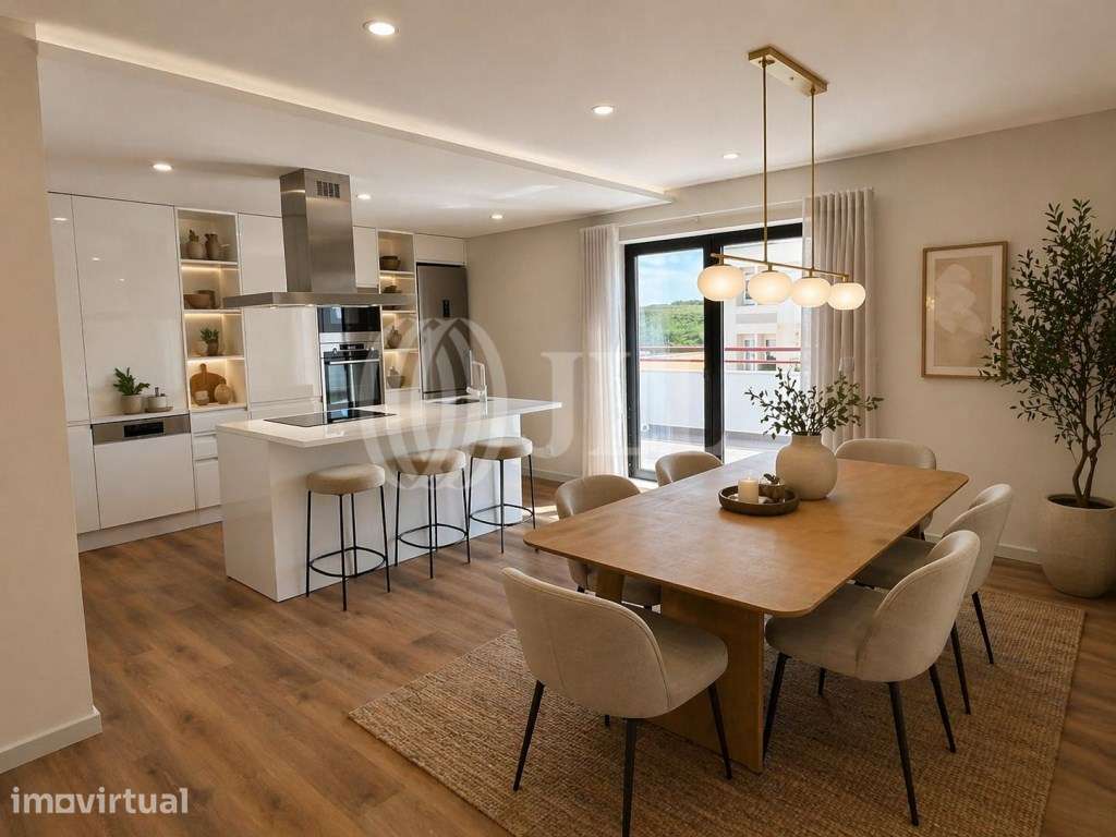 Apartamento T3, com terraço e vista rio, em Oeiras - Grande imagem: 3/35