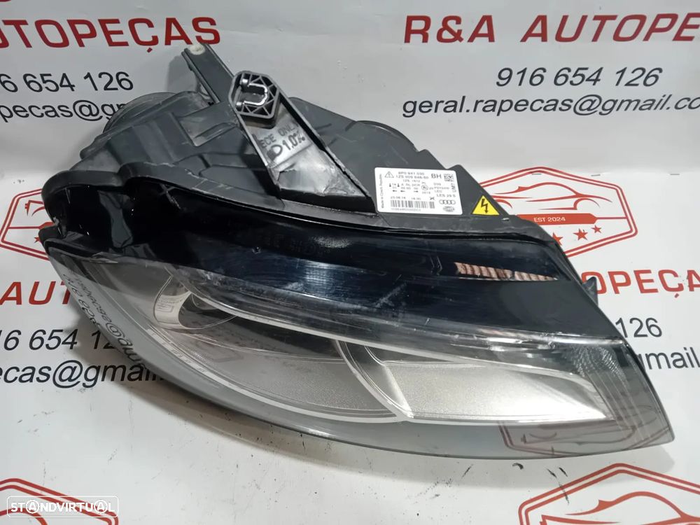 Ótica Farol Direito Audi A3 8P FaceliftT Bi Xénon - 2