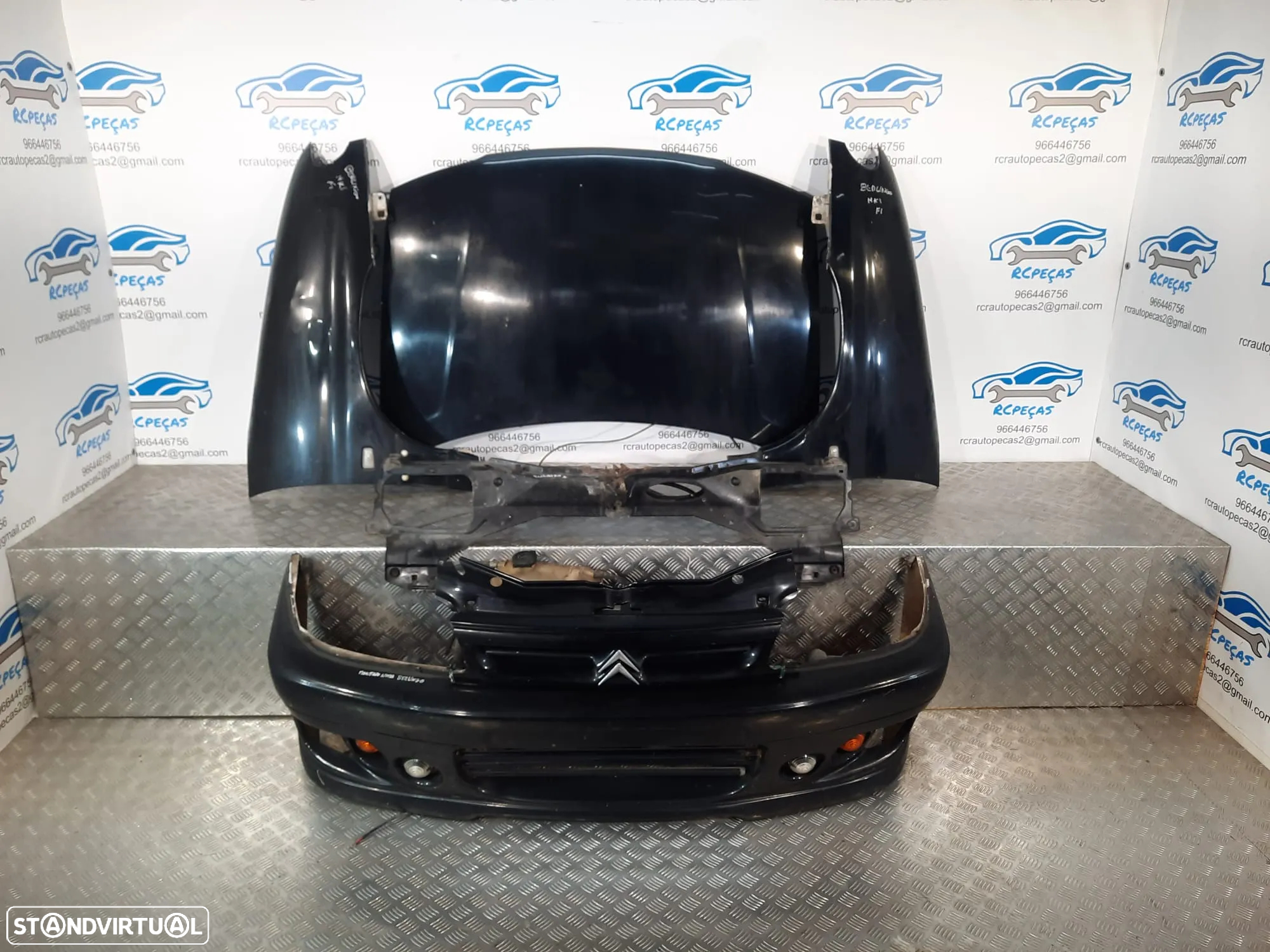 FRENTE COMPLETA CITROEN BERLINGO I 1 MK1 CAPOT PARACHOQUES GUARDA-LAMAS OTICAS RADIADOR VENTILADOR FRENTE FIBRA REFORÇO - 6