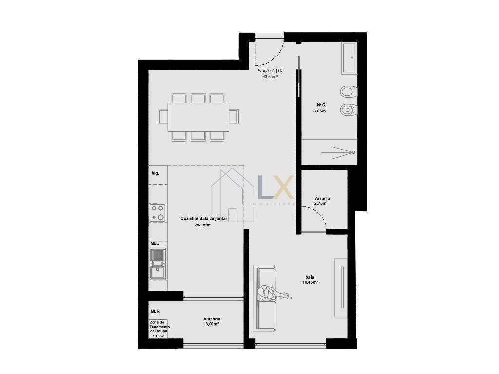 Apartamento T0 com garagem na Gafanha da Nazaré!!! - Grande imagem: 5/5