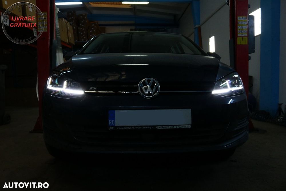 Faruri LED VW Golf 7 VII (2012-2017) Facelift G7.5 R Line Look cu Semnal Dinamic- livrare gratuita - 16