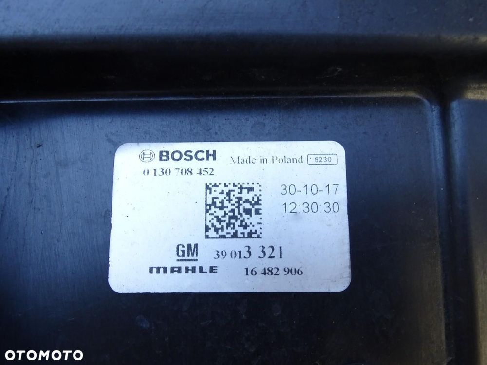 KOMPLET CHŁODNIC WENTYLATOR B14XE LV7 1.4 16V B 100 KM 74kW OPEL ASTRA V K - 11