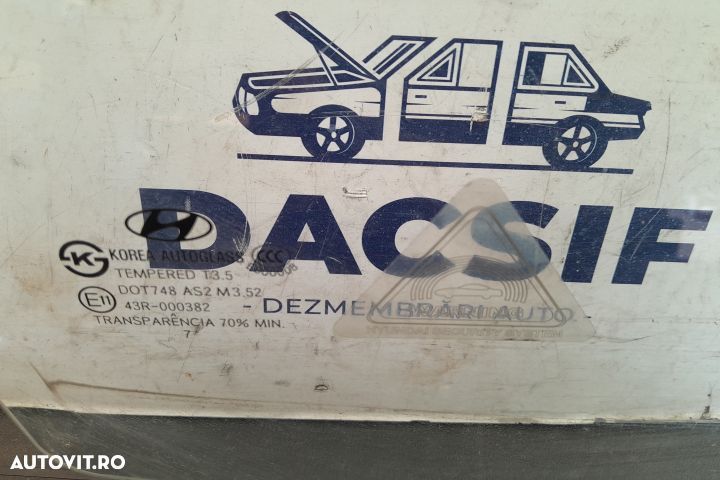Geam usa fata dreapta 43R-000382 43R-000382 Hyundai Santa Fe CM [2006 - 5