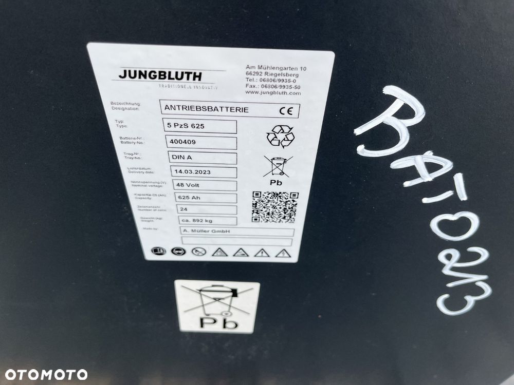 Bateria do wózka widłowego Linde Jungheinrich Still SUNLIGHT 48 V 625 Ah ID BAT0213 - 4