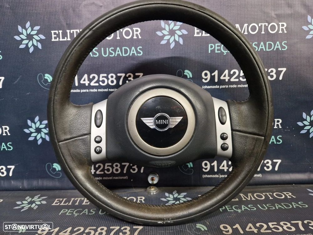 Volante usado pele com airbag MINI ONE COOPER R50 R53 CRUISE CONTROL - 3