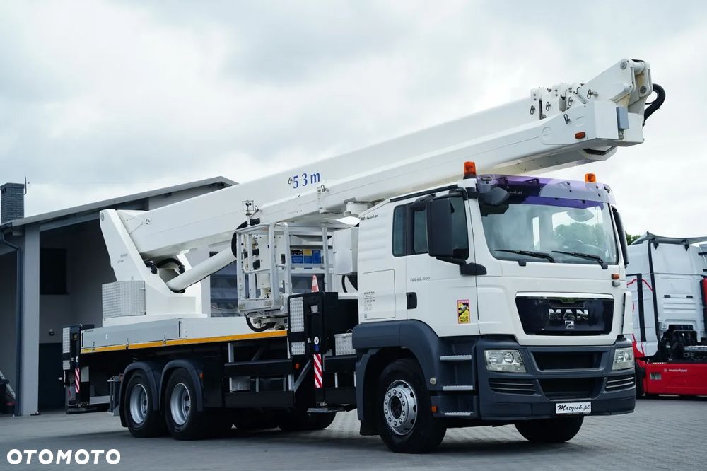 MAN TGS 26.400 /  PODNOŚNIK KOSZOWY / 6x4 / PALFINGER WT 530  / WYSOKOŚĆ ROBOCZA 53 M /  / UDŹWIG 600 KG-  5 OSÓB  / MANUAL - 17