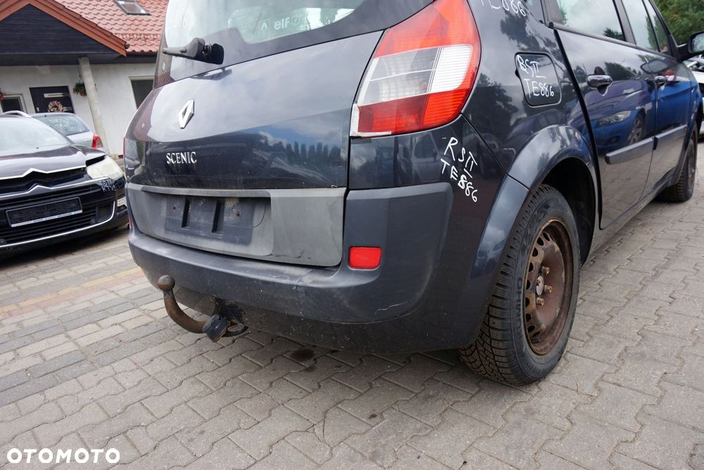 ZDERZAK TYLNY SCENIC II PH1 NV676 CZARNY RENAULT 2004-2006 - 2