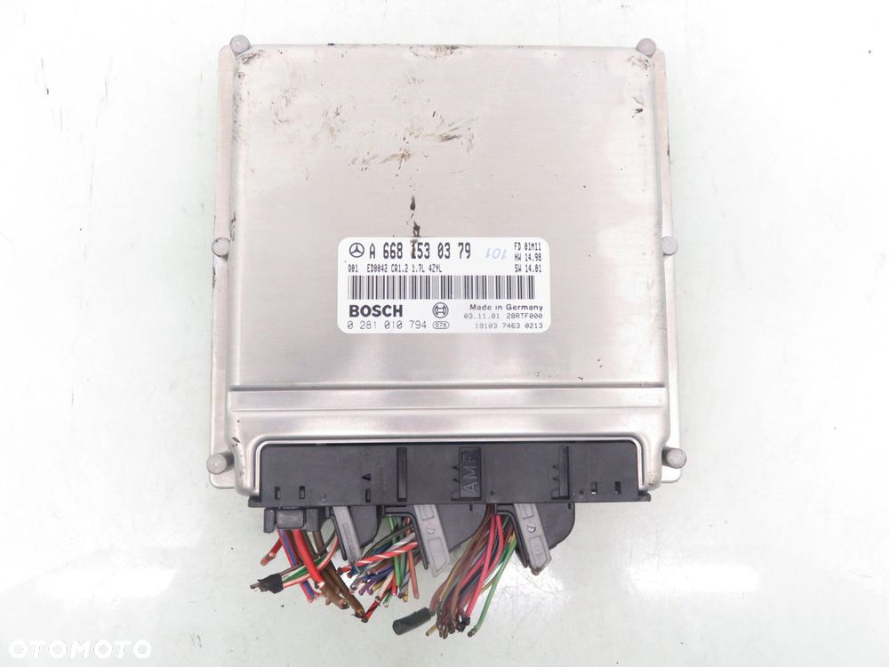 STEROWNIK MERCEDES-BENZ W168 A 160 CDI 75 - OM A6681530379 0281010794 - 1