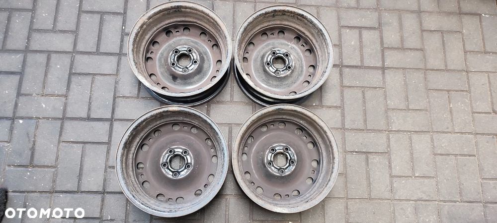 FELGI STALOWE 5x100 6Jx15 CALI ET43 SEAT SKODA VW AUDI 6Q0601027M ROOMSTER FABIA III POLO 6R 9N A1 SEAT IBIZA 6J KOMPLET 4 SZTUKI - 7