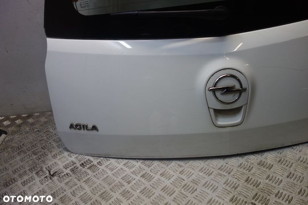 KLAPA BAGAŻNIKA BIAŁA SREBRNA OPEL AGILA B 2013 R - 3