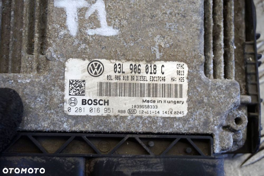 STEROWNIK SILNIKA KOMPUTER OCTAVIA II LIFT 2.0 TDI 03L906018C 0281016951 SKODA 2008-2013 - 5