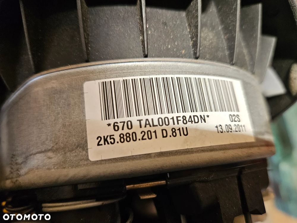 Poduszka powietrzna kierowcy Volkswagen Caddy Touran Golf Jetta Tiguan 5N0 2K5880201D - 6