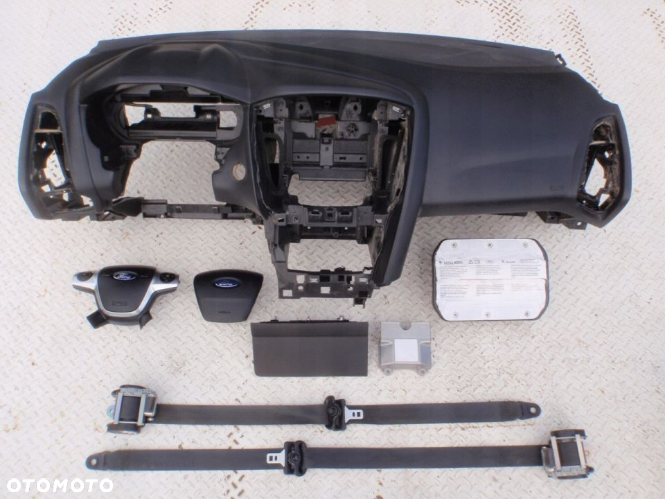 FORD FOCUS III 3 MK3 DESKA KONSOLA KOKPIT PULPIT PÓŁKA PARAPET PODUSZKI AIRBAG PASY PAS - 2