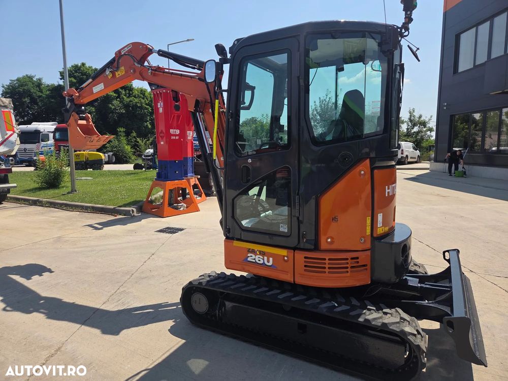 Hitachi ZX26U-6, 2,7tone, 2025, 995h, CUPLA RAPIDA HIDRAULICA+3 CUPE NOI, inst picon pe brate, senile cauciuc 90% ok, latime 1,5m, adancime sapare 3m, ridica 1,7tone, posibilitate leasing 4 ani, CA NOU-PROMOTIE 31.900 EUR+Tva - 13