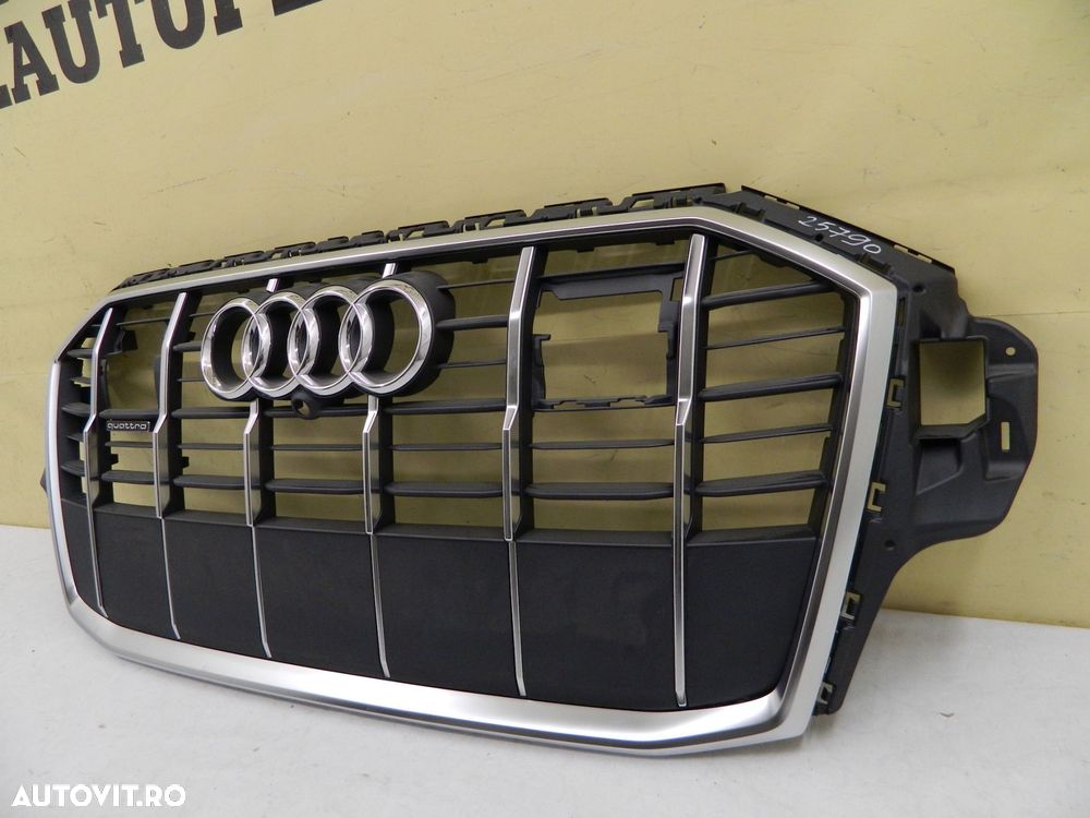 Grila radiator Audi Q7 4M S-Line facelift,  2019, 2020, 2021, 2022, 2023, cod origine 4M0853651AJ. - 3