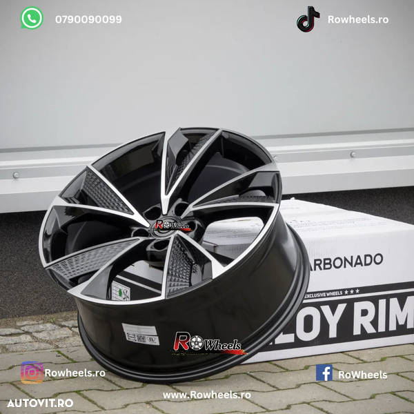 Jante AUDI A6 A7 A8 Q3 Q5 Q7 Q8 22 R22 Black Machined Face