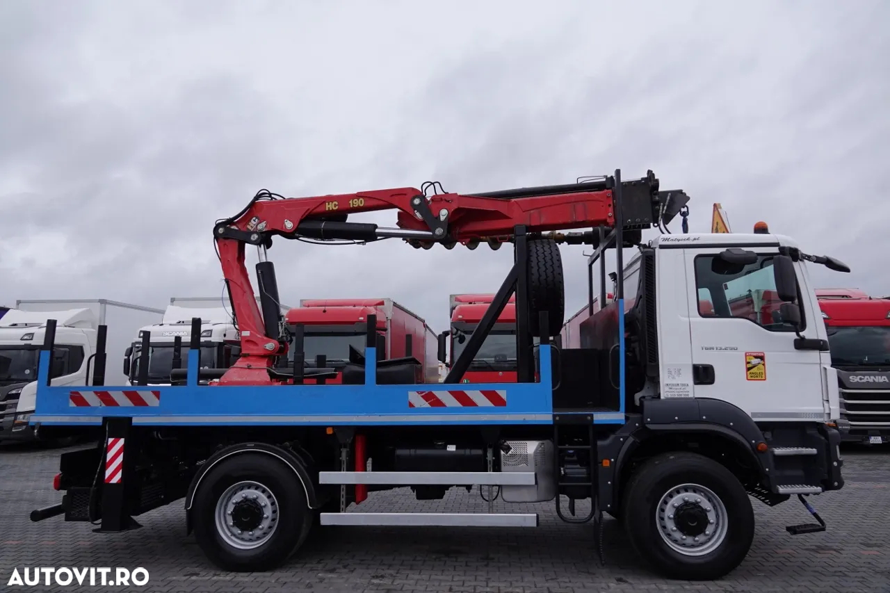 MAN TGM 13.290 / 4x4 / HDS HC 190 + GAMURIȚĂ 2 m / FORMAȚIE RICH / EURO 6 / MANUAL / AN 2019 - 19