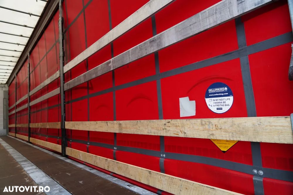 Schmitz Cargobull CORTINĂ / MEGA / PLATĂ JOSĂ / CAMION DIN OȚEL - 9 M / ACOPERIȘ CULISANT / AXĂ CULISANTĂ - 18